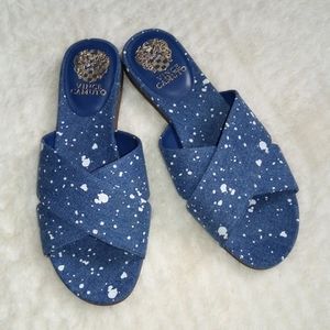 Vince Camuto Cross Band Slides Esulla